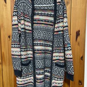 ☀️3for$20 Monteau Intarsia Chic Multicolor Patterned Women's Cardigan